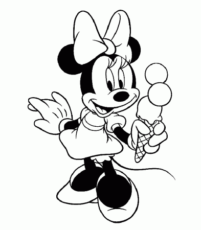 minnie mouse coloring pages birthday