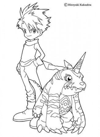 DIGIMON coloring pages : 32 free online coloring books 