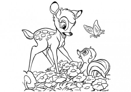 Coloring page Bambi - img 20747.