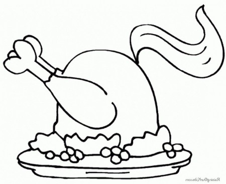 Steady Food Chicken Coloring Page - Kids Colouring Pages