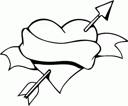 Disney Coloring Pages Love Heart