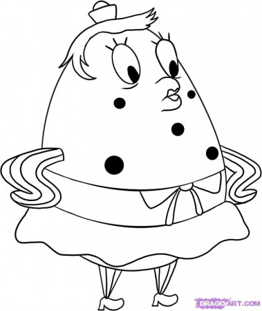 How to Draw Mrs Puff from SpongeBob Squarepants, Step by Step 
