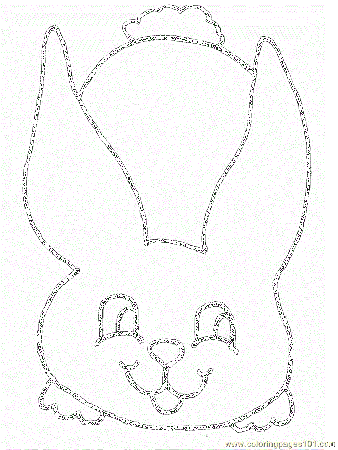 Coloring Pages Easter Coloring Rabbit4 (Cartoons > Miscellaneous 