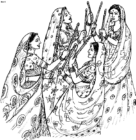 Folk Dances of India Coloring Pages, Top 20 Indian Folk Dance 
