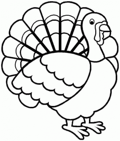 Thanksgiving Turkey Colouring Pages Free Printable For Preschool #