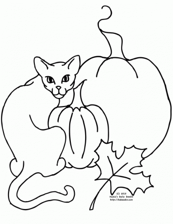 lack cat Colouring Pages (page 2)
