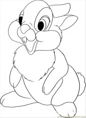 Coloring Pages Ow To Draw Thumper From Bambi (Cartoons > Bambi 
