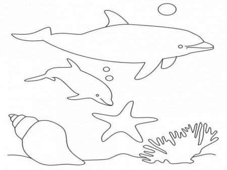 Dolphin Coloring Pages Cute Dolphin Coloring Pages Kids Coloring 