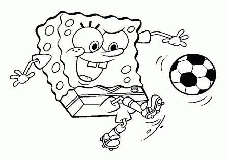 Ausmalbilder Spongebob Football Pictures