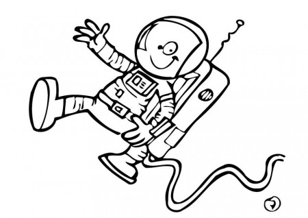 Coloring page astronaut - img 12754.