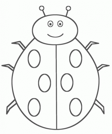 Ladybug Smile Coloring Pages - Animal Coloring Coloring Pages 