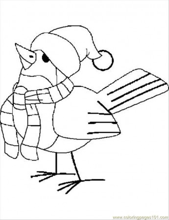 Coloring Pages Blg Christmas Bird (Animals > Birds) - free 