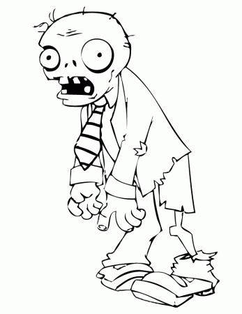 Plants Vs Zombies - Zombie Coloring Page | Coloring Pages :) | Pinter…