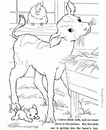 Farm Coloring Pages Free 4 | Free Printable Coloring Pages