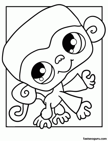 Free Coloring Pages Of Monkeys - Free Printable Coloring Pages 