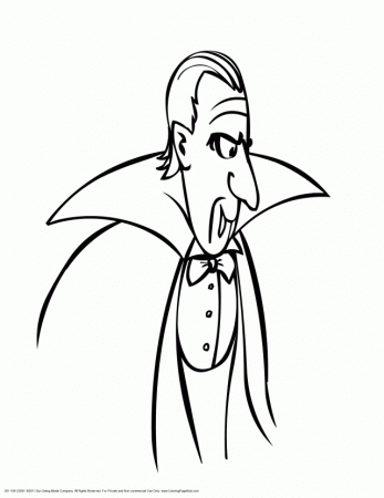 Count Dracula The Vampire Coloring Page Edited Id 64252 267624 