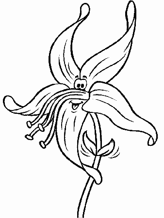 cartoon flowers Colouring Pages (page 3)