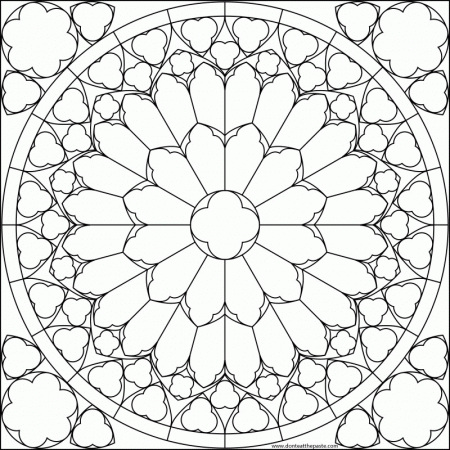 Don't Eat the Paste: Rose Windows- Mandala Coloring Pages