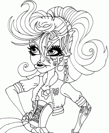 Pictures Monster Operetta Coloring Pages - Monster High Coloring 