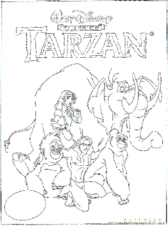 Tarzan Coloring Pages