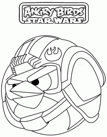 Coloring Sheets Cartoon Angry Bird Star Wars Printable Free For 