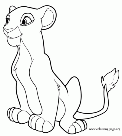 The Lion King - Young Nala coloring page
