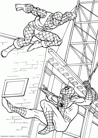 Spiderman Coloring Pages 8 #26706 Disney Coloring Book Res 
