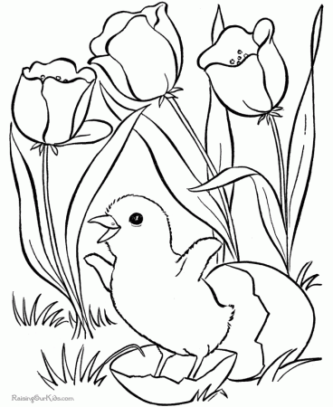 tree spring easter holiday adult coloring pages designs family 