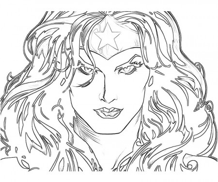 Printable Injustice Gods Among Us Wonder Woman Face Coloring Pages 