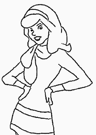 scooby doo and daphne coloring pages | Coloring Pages For Kids