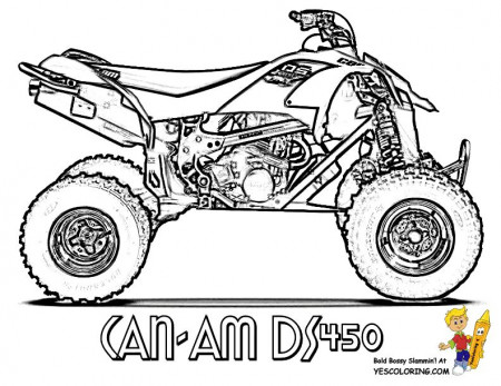ATV Coloring Pages | ATV | Coloring Pages Free | 4 Wheeler 