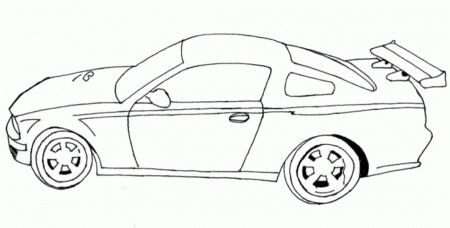 Easy Race car coloring page to print | coloring pages