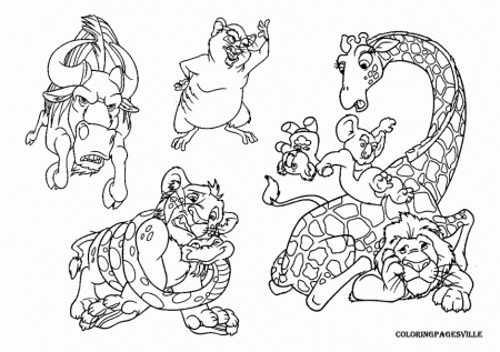 Wild Animal Coloring Pages Wild Animal Safari Coloring Pages 