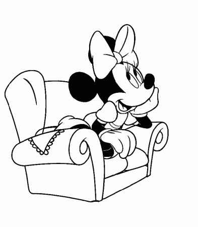 y minnie mouse Colouring Pages