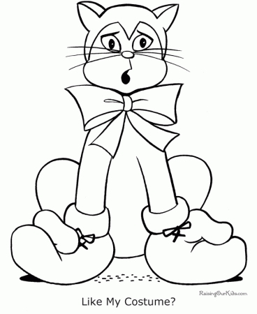 Halloween coloring pages - Black Cat!