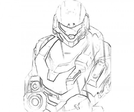 Halo 4 Printable Coloring Pages