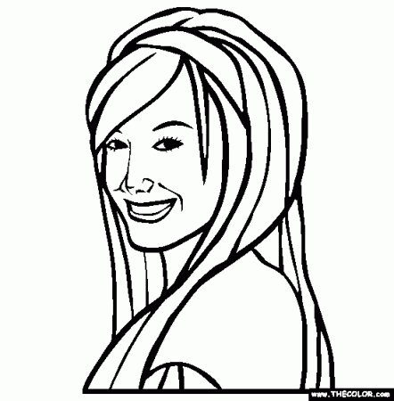 Sharpey Ashley Tisdale Disney Channel Character coloring page