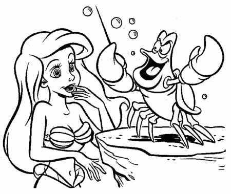 Download Sebastian Speech Little Mermaid Coloring Pages Or Print 