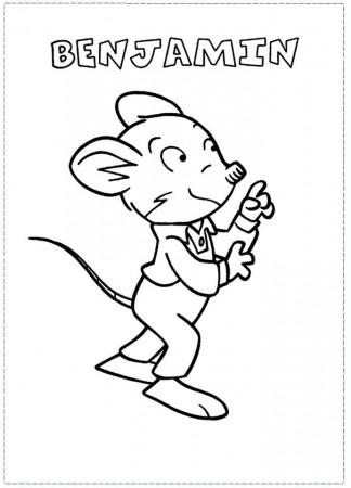Geronimo Stilton Coloring Pages for Kids- Printable Coloring Sheets