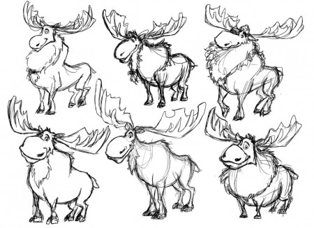 Moose Coloring Pages - Free Coloring Pages For KidsFree Coloring 