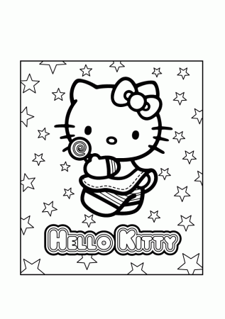 Coloring pictures of hello kitty to print