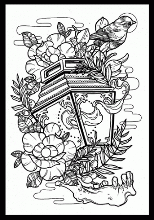 lantern, bird, roses, jaw ( outline ) - a photo on Flickriver