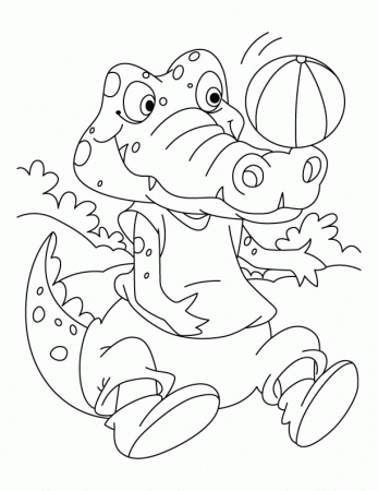 Crocodile Coloring Sheet