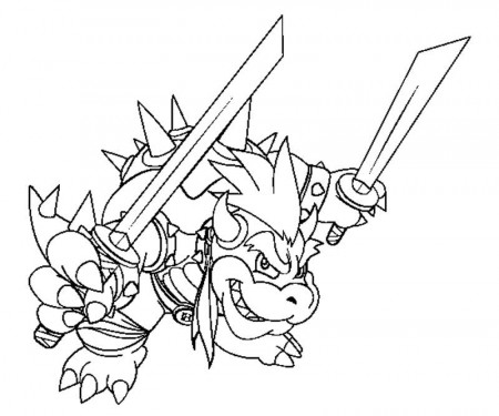 Pin Tvr Tuscan Bowser Coloring Pages Print Funny 25 Doblelolcom on 