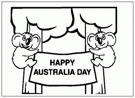 Australia Day Celebrate Whats Great Coloring Pages - Kids 