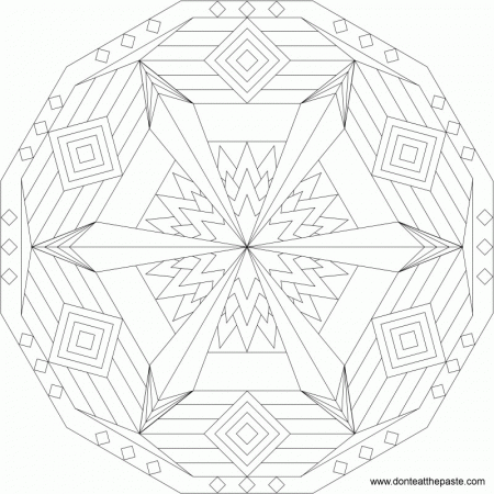 Geometric Coloring Pages And Difficult