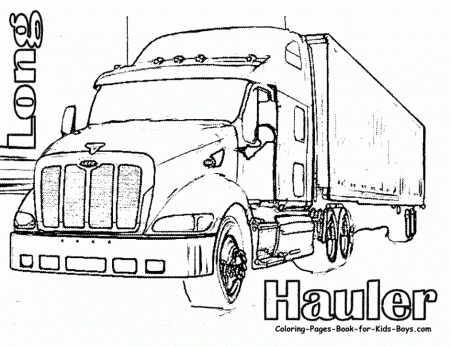 Printable Dump Truck Coloring Pages For Kids Cool2bKids 197290 