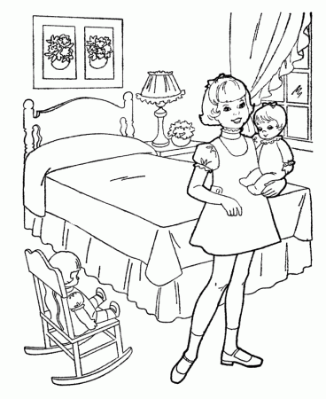 American Girl Doll Coloring Pages To Print | Girls Coloring Pages 
