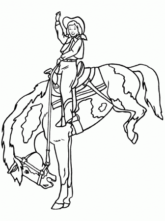 Cowboy Coloring Pages | Birthday Printable