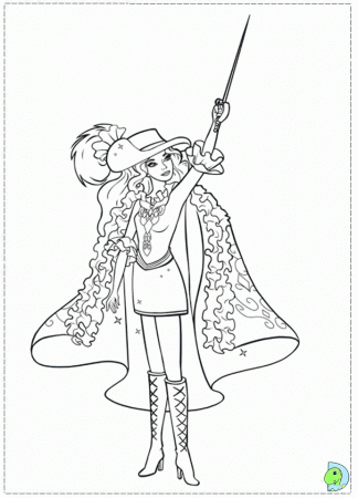 Barbie In The Three Musketeers Coloring Pages | Fun Coloring Ideas